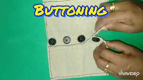 Fine motor skills activity - Buttoning
