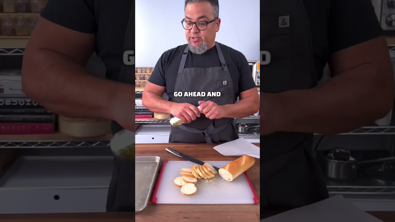 Easy Cheesy Crostinis. #foodshorts