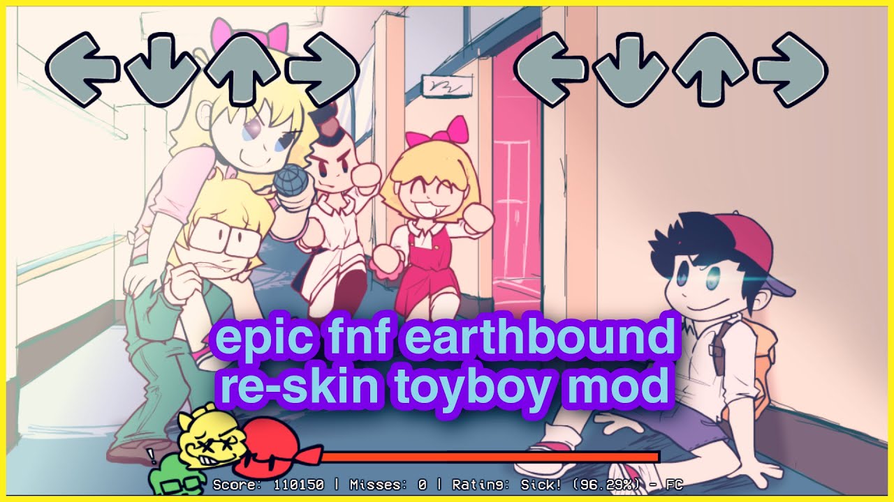 FNF ToyBoy EarthBound ReSkin [FC Accuracy 97.19] YouTube