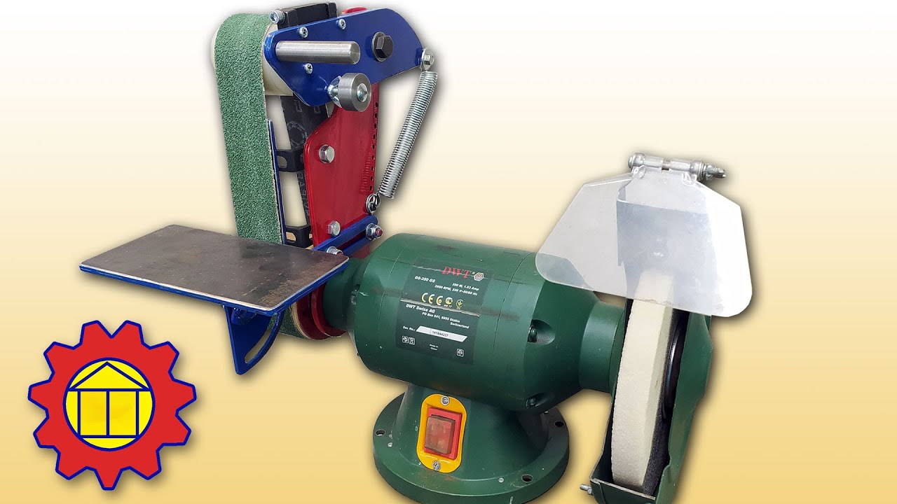 Belt grinder converted from bench 