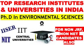 🔴PhD Institutes For Environmental Sciences