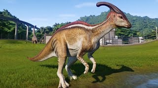 Jurassic World Evolution - Parasaurolophus Gameplay (PS4 HD) [1080p60FPS]