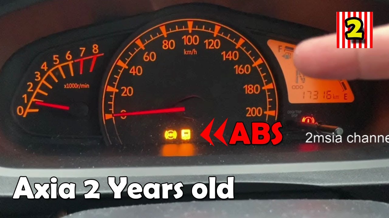 Perodua Axia ABS Light On Problem For 2 Years Old Car | Kereta Baru ...