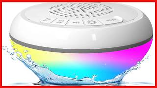 Portable Wireless Bluetooth Pool Speaker   IP68 Waterproof Outdoor Floating Pool Speaker with Lights