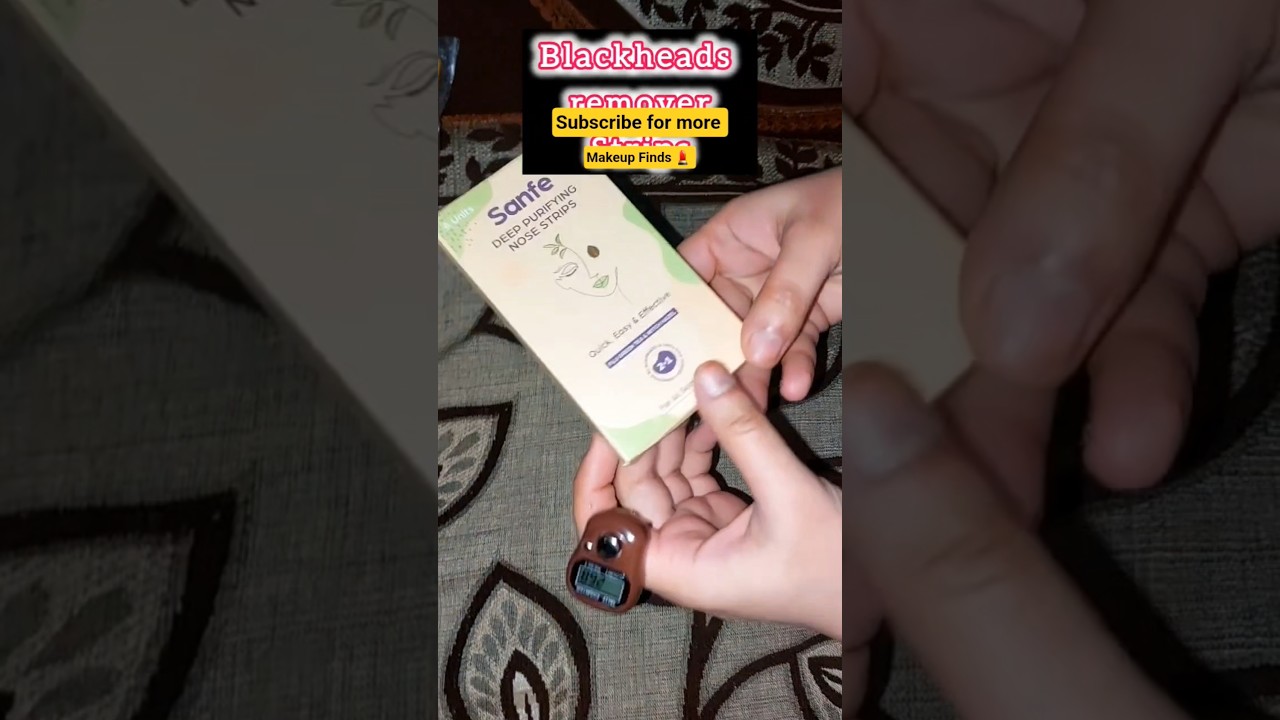 😱Best Blackhead remover Strips frm Amazon 
