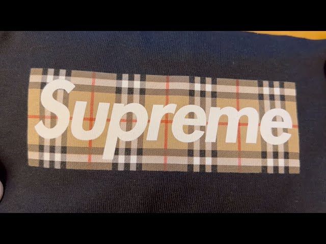 OPENING Supreme x Burberry Box Logo Tee - The Most Hype BOGO Ever! (w/  Closeups for Legit Checking)