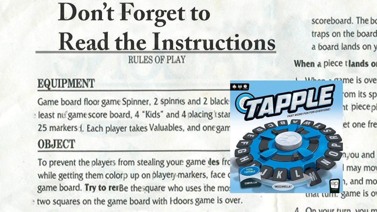 Tapple Board Game