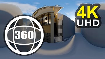 Photorealism 3D Autodesk Maya 2020 model & rendering architectural street visualization 360 (4K UHD)