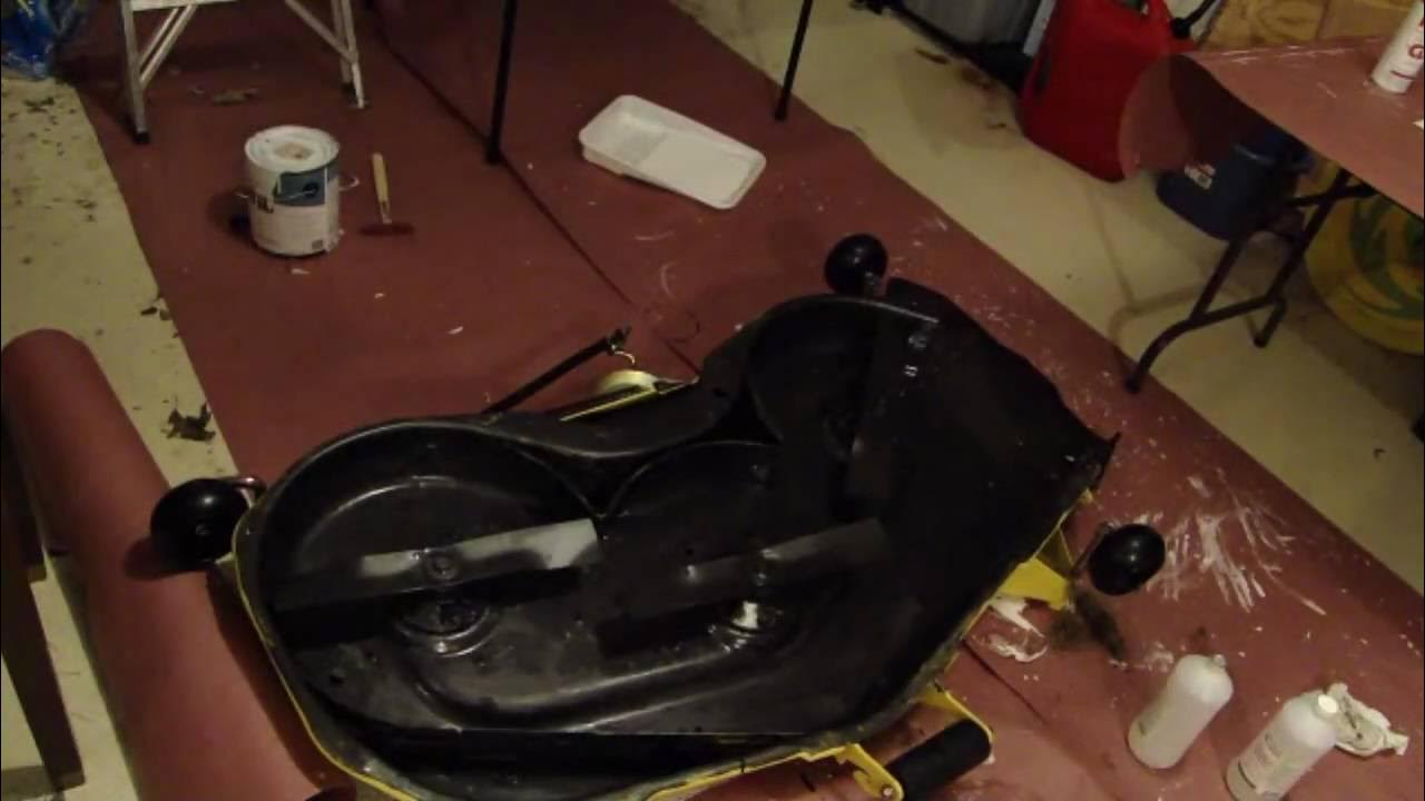 Graphite Coating a New Mower Deck. YouTube