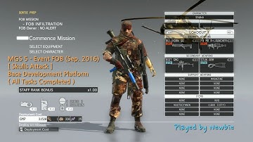 MGS V : The Phantom Pain - Skulls Attack, Base Dev Platform (Event FOB - Sep, 2016)