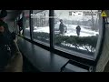 Video shows deer crashes through bank window, triggering alarm