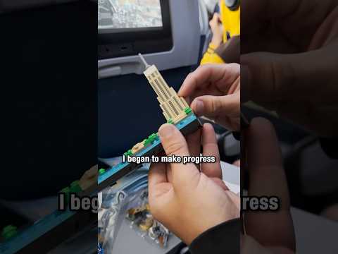 I Built A LEGO Set On A PLANE 