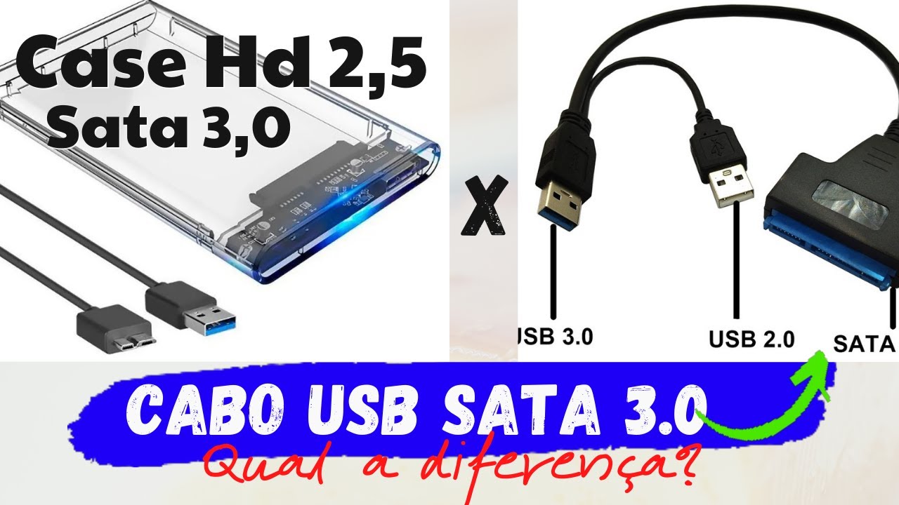 CABO SATA USB X CASE SATA USB | DICAS DE USO E LIGAÇÕES!!! - YouTube