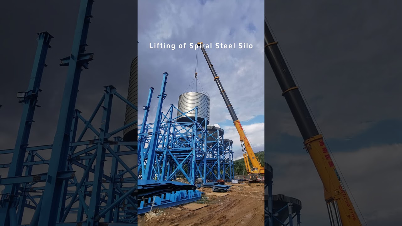 Lifting of Spiral Steel Silo