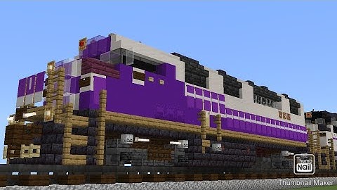Minecraft 1990s Metrolink F59PH Locomotive Tutorial
