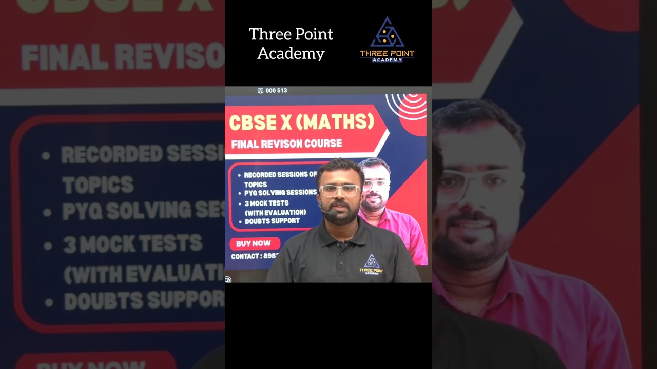 CBSE Class X  Mathematics final revision course