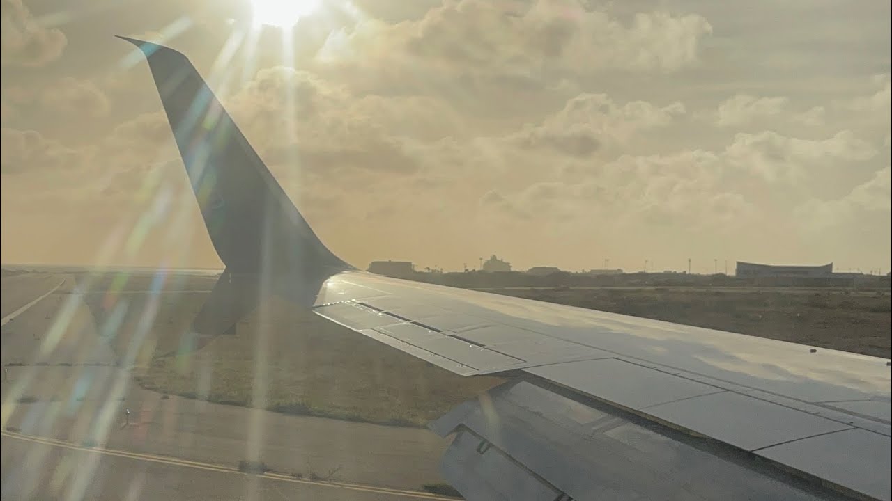 Aterrizaje WINGO Boeing 737800 al aeropuerto Reina Beatrix Aruba desde