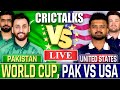 🔴 Live: PAK vs USA, World Cup, Cricket Live Score Commentary, Live Match Today, 2nd Innings