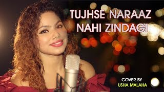 Tujhse Naraz Nahi Zindagi Female Cover  Usha Malaha  Lata Mangeshkar Hits Old Hindi  Version