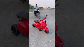 Bullet 350 & Vespa Scooty crash 😲#shorts #bulletlover