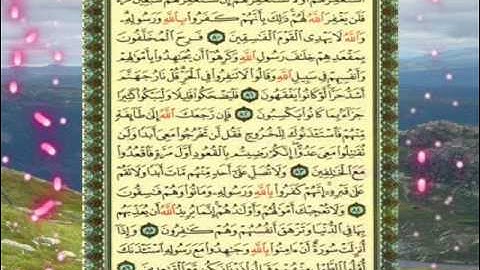 القران الكريم سورة التوبة من الاية 73 الى الاية 86