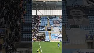 SCENES AS Derby fans attack Coventry fans in the stadium