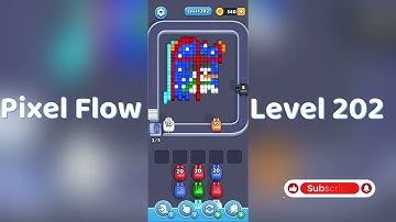🎮 Pixel Flow Level 202 Walkthrough | Go Answer 🧩✨