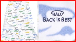 Great product -  HALO Micro-Fleece Sleepsack Swaddle, 3-Way Adjustable Wearable Blanket, TOG 1.5, Di