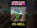 😳 CS Rank Me Sabse Safe Cover Place 🔥| Mill | #shorts #freefire #garenafreefire #freefireytshorts