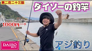 【第二百二十三話】ダイソーで１０００円の釣竿でアジのサビキ釣りしてみよう！！
