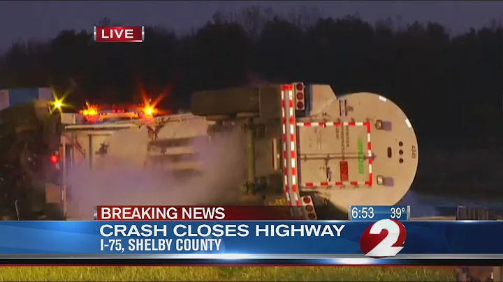 2 semis crash in Shelby County Brooke Moore live s...