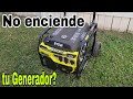Tu Generador no enciende? estas pueden ser las causas , solucionalo tu mismo