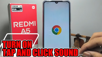 How To Turn On Tap And Click Sound On Redmi A5