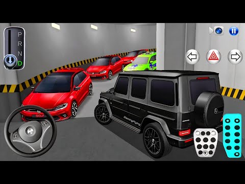 Black Mercedes Car Stuck in Parking Garage | 3D Driving Class Simulator - Android Gameplay