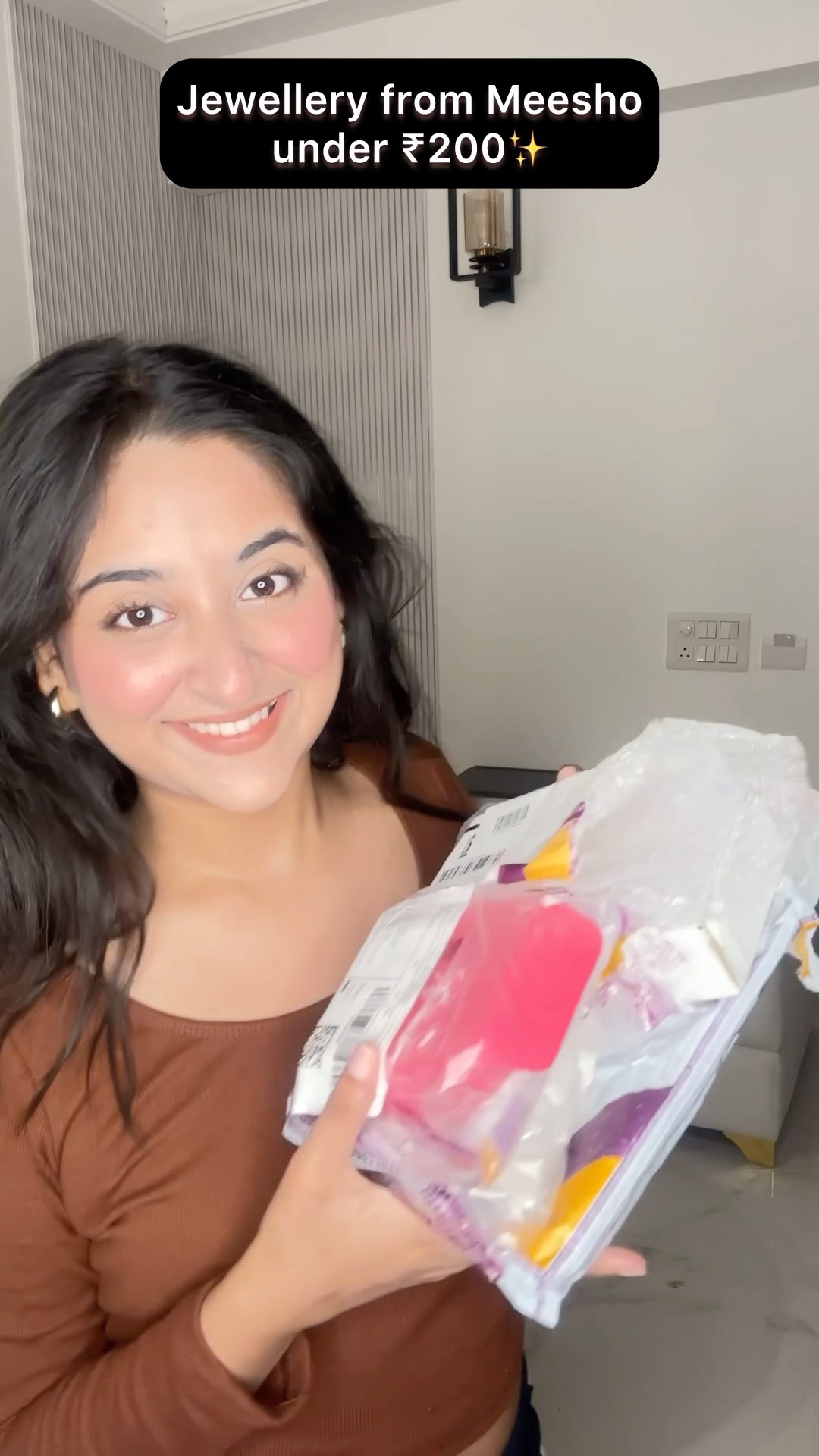 Jewellery from Meesho under ₹200 #haul #meeshohaul #shorts