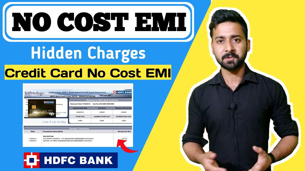 HDFC No Cost EMI on Credit Card Extra Charges | No Cost ...