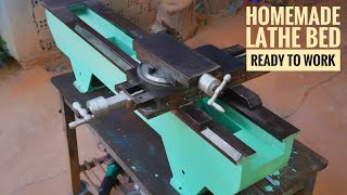 Awesome Homemade Lathe Bed Ready To Work