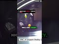 Officer moves the stop to the sidewalk for testing