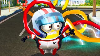 Racer minion in Challenge room with Gru's Rocket mission