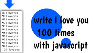 How To Print A Line 100 Times Using Javascript