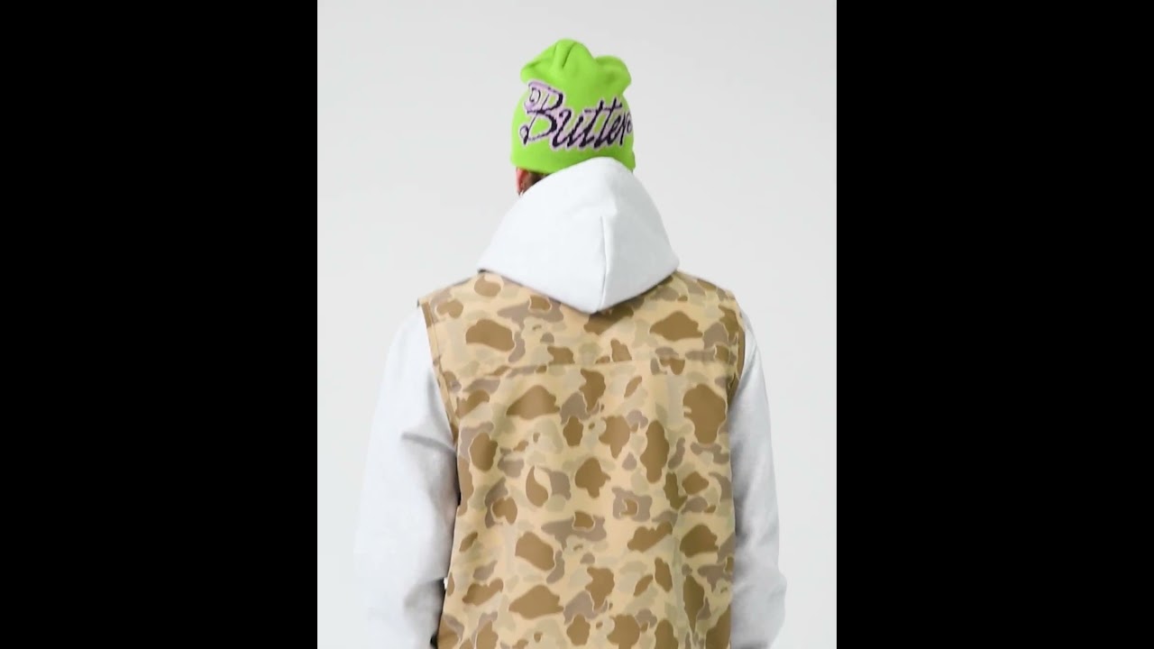 Carhartt WIP  Camo Vest & Butter goods beanie BOMBE !