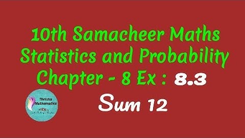 10th Samacheer Maths chapter 8 Exercise 8.3 sum 12.