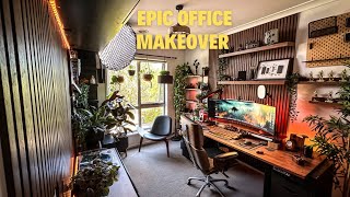 Building My Dream Home Office With No Experience (Desk Setup Makeover)