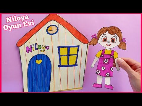 Niloya Oyun Evi - Niloya ve Tosbik Kağıt Ev Oyunu- Niloya Oyunları- Eğlenceli Çocuk Videosu