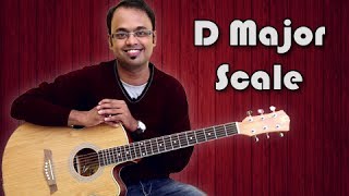 how to play - d major scale - guitar lesson for beginners