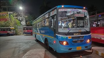 GSRTC Sleeper Departure And Luxury Arriving At Ranip Bus Port