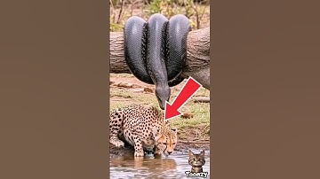 🐍 Epic Showdown: Python vs Cheetah – Nature’s Ultimate Battle #animals #animalrescue #pythonattack