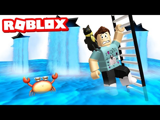 Roblox Flood Escape Youtube - push noobs into the pit of death mega update roblox