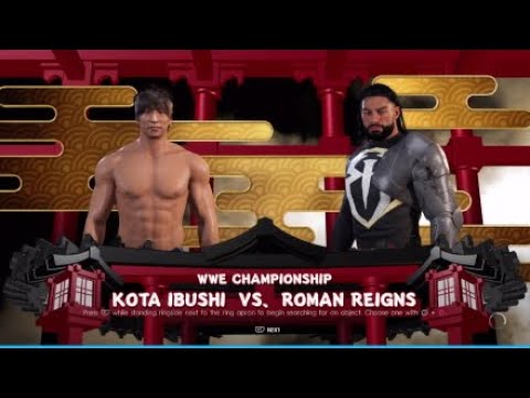 WWE 2K22 PS4 : Watch : FULL MATCH - Kota ibushi Vs. Roman Reigns (WWE