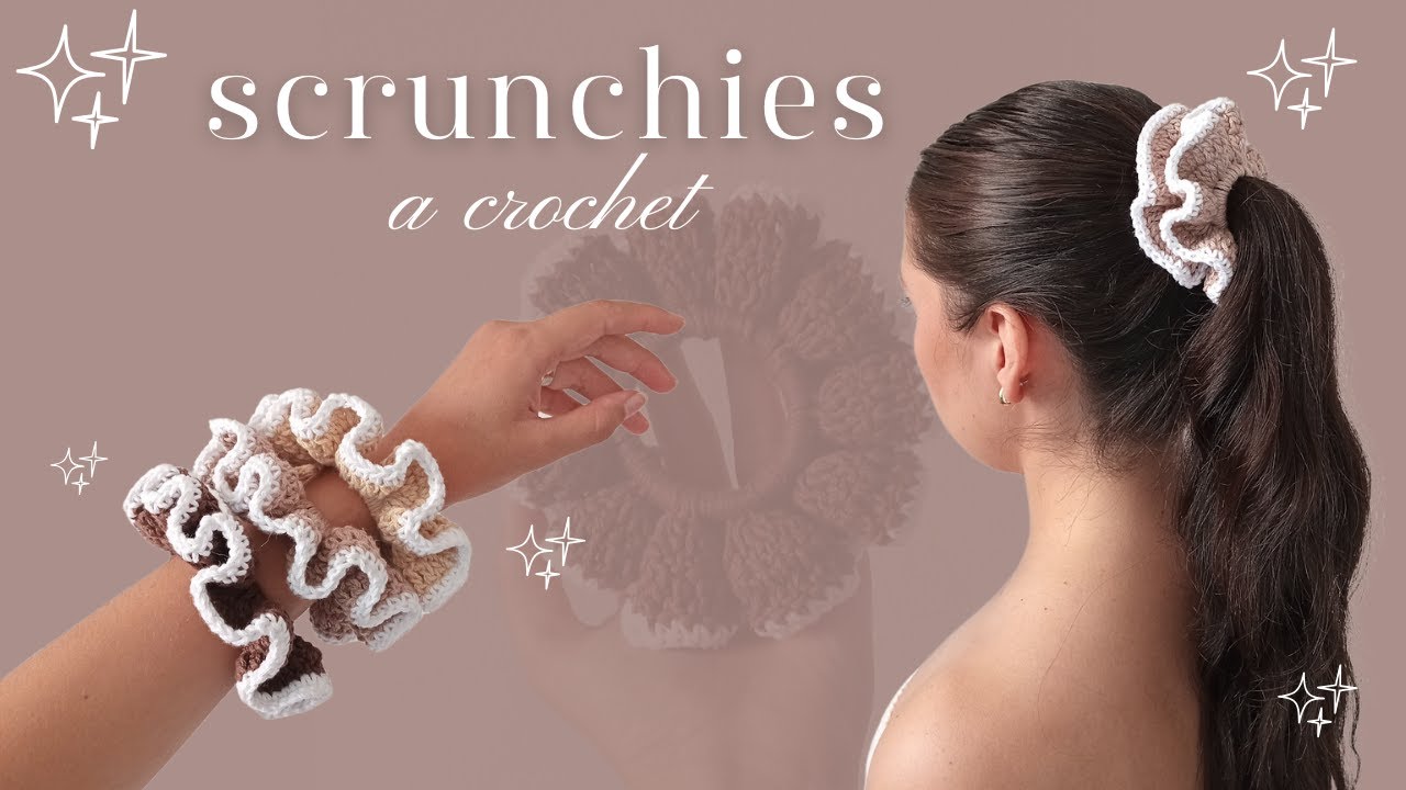 Coletero o scrunchie a crochet 🤎 tutorial | isabella.crochett